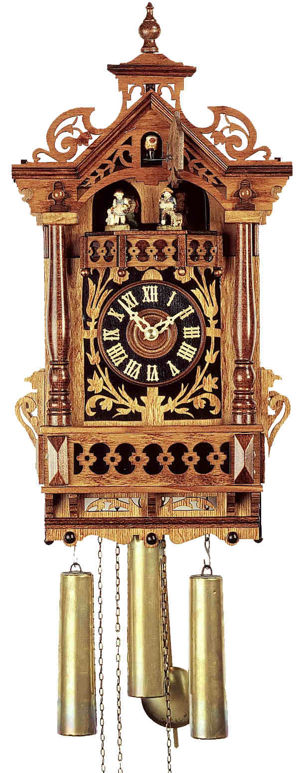 Historic Black Forest Clock with dancers Romba 4501