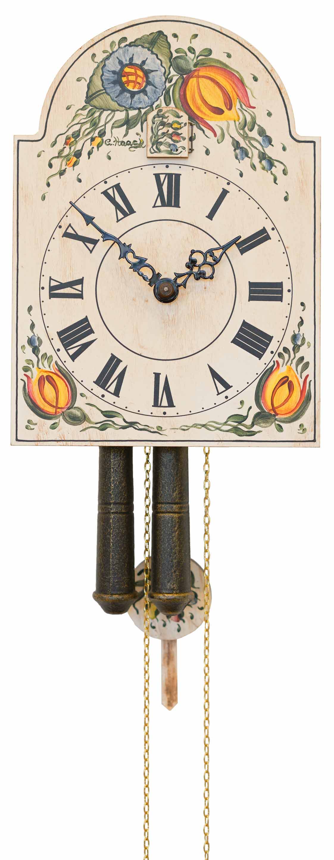 Shield Clock Romba 1270 hand-painted
